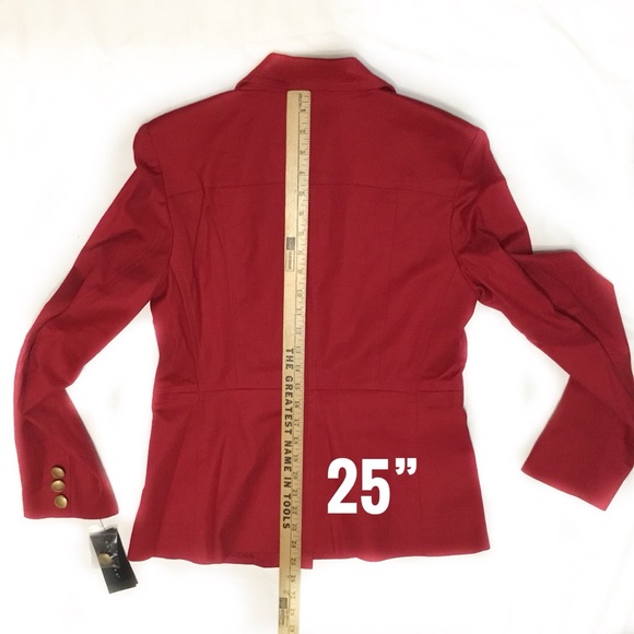Rafaella Cotton Stretch Size 10 Blazer Jacket NWT - Picture 6 of 7
